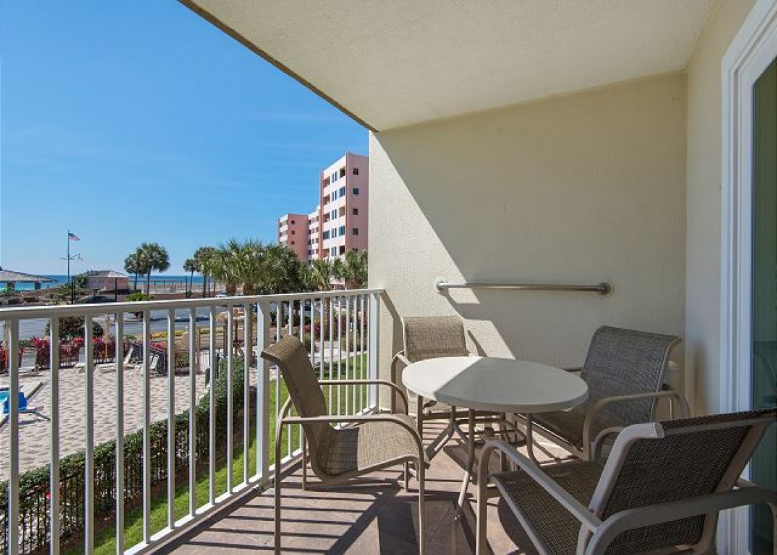 Patio view of vacation condo in Destin, Florida